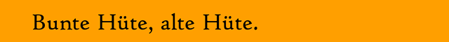 (c) optiondrei Alte Hüte?